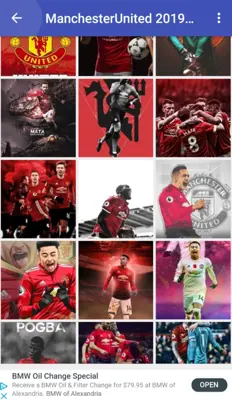 Manchester Unted (MU) 2019 wallpaperHD android App screenshot 1